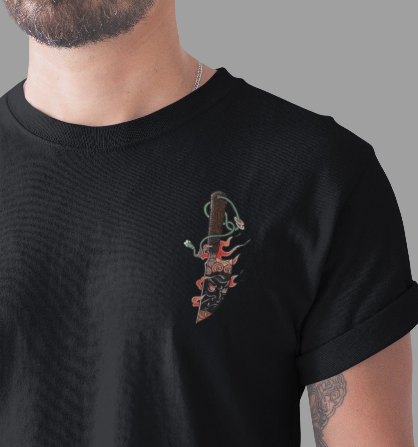 Fudo Myo Knife Oversized T-Shirt