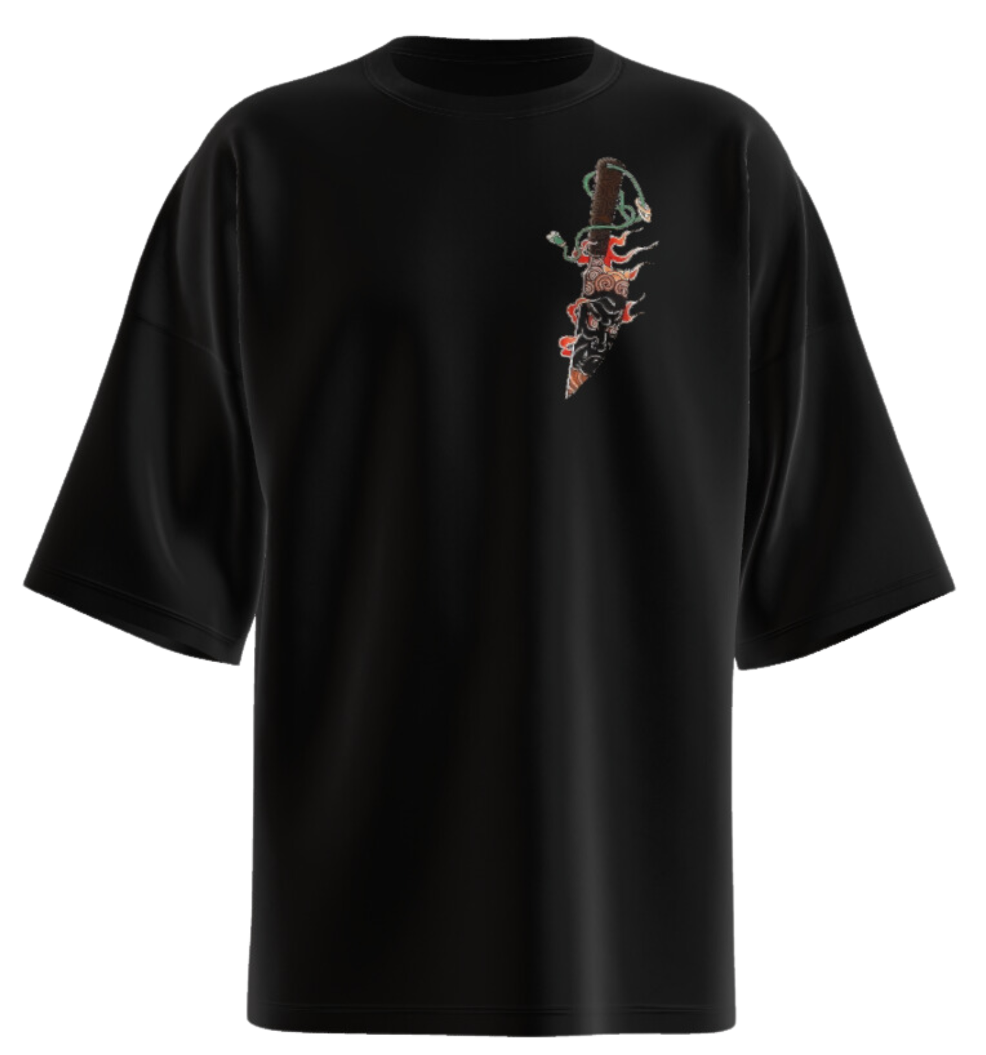 Fudo Myo Knife Oversized T-Shirt