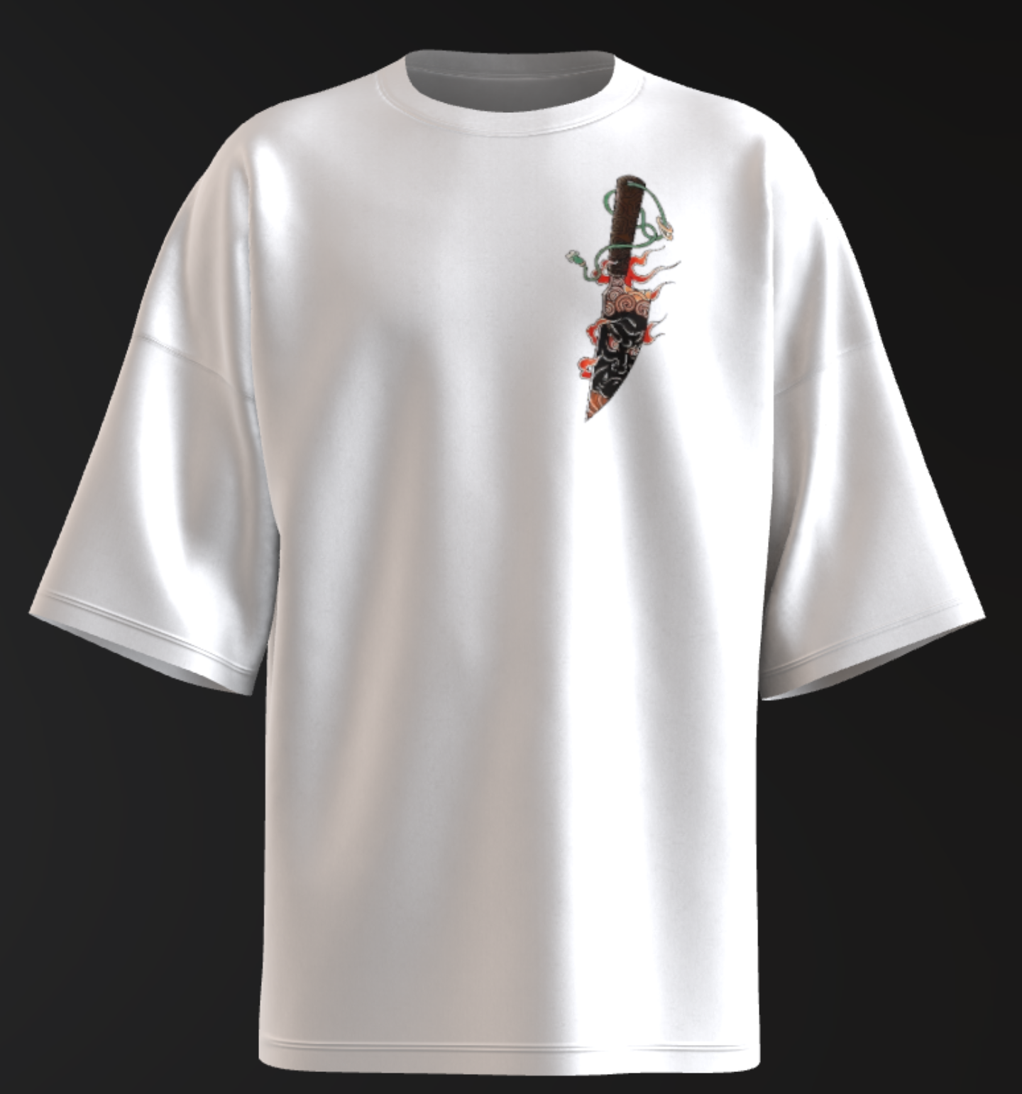 Fudo Myo Knife Oversized T-Shirt
