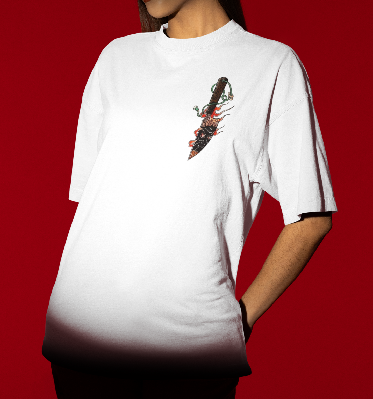 Fudo Myo Knife Oversized T-Shirt
