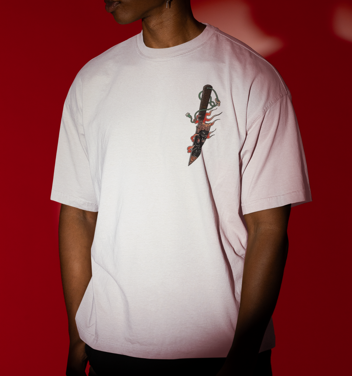 Fudo Myo Knife Oversized T-Shirt